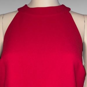 Sam Edelman Sleeveless Halter / High Neck Sheath Midi Dress Size 12